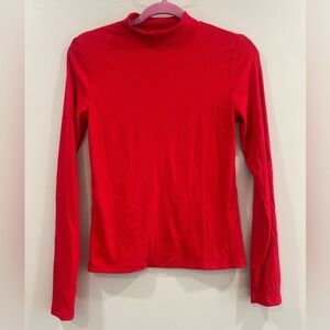 No Boundaries Red Long Sleeve Turtleneck Top